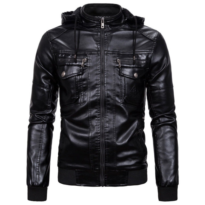 Herren Lederjacke mit abnehmbarem Innenfutter und praktischen Taschen Echoarchiv