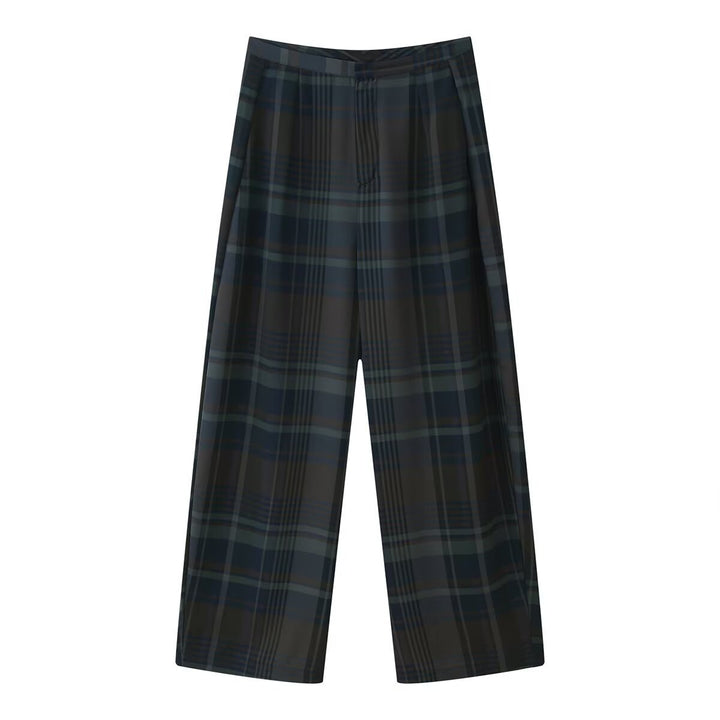 Damen Karottenhose mit modernem Karomuster und entspanntem Schnitt Echo Archiv