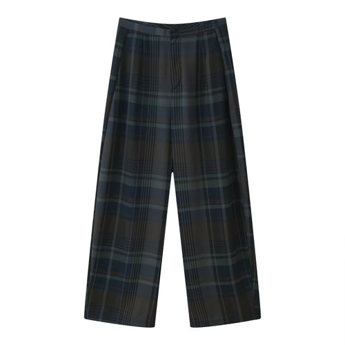 Damen Karottenhose mit modernem Karomuster und entspanntem Schnitt Echo Archiv