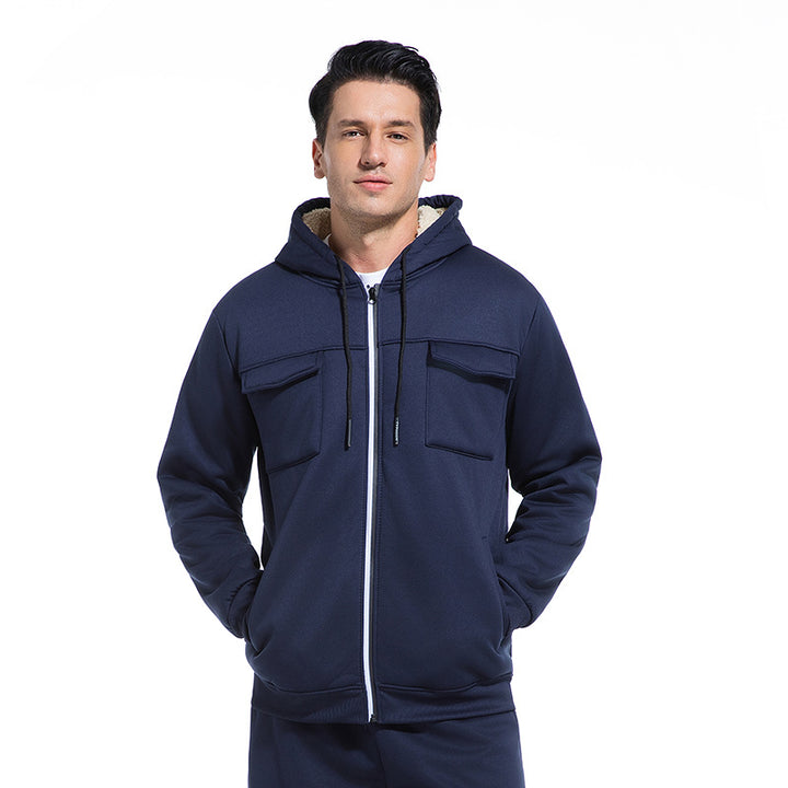 Herren Freizeitjacke mit hohem Kragen und Taschen Echo Archiv