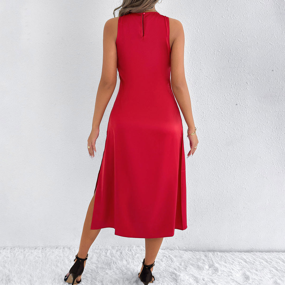 Damen Maxikleid mit tiefem Schlitz und schickem Racerback Echo Archiv