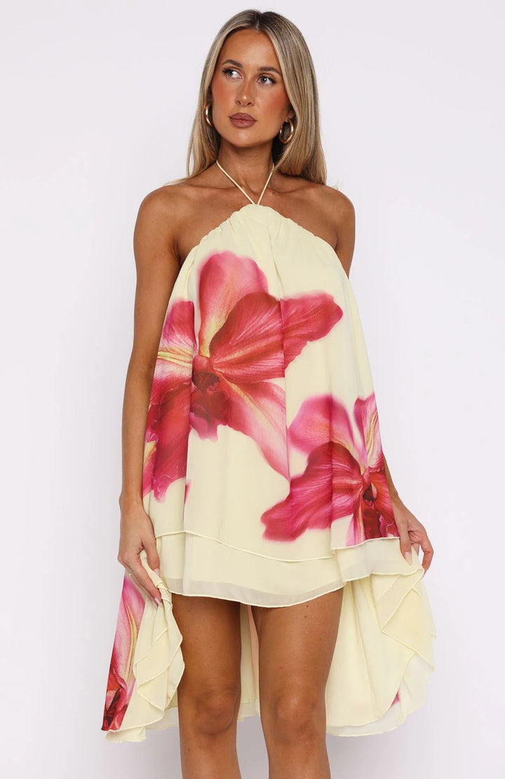 Damen maritimes Strandkleid mit fließendem Schnitt Echo Archiv