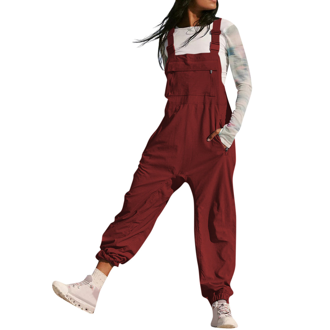 Damen Lässiger Jumpsuit mit praktischen Taschen und elastischem Saum Echo Archiv