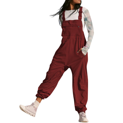 Damen Lässiger Jumpsuit mit praktischen Taschen und elastischem Saum Echo Archiv