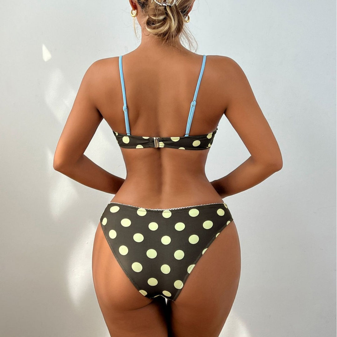 Damen Bunte gepunktete Bikini-Set Echo Archiv