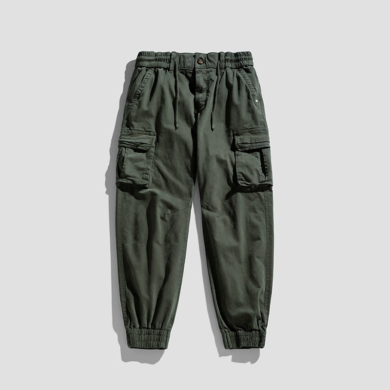 Herren Cargo-Joggerhose im Tactical-Streetstyle mit elastischem Bund, Klapp‑Utility‑Taschen und gerippten Beinabschlüssen Echo Archiv
