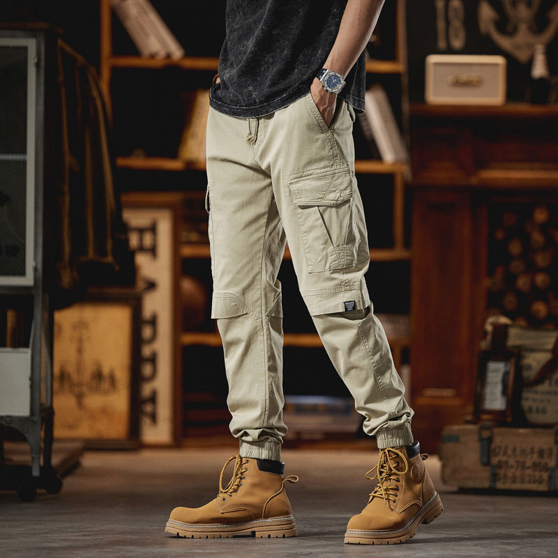 Herren Robuste Ripstop-Cargojogger mit ergonomischen Knieabnähern, Klett‑Klappen und verstellbarem Saum Echo Archiv