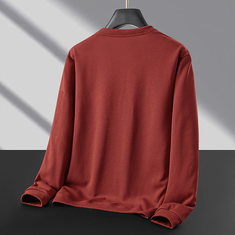 Herren Rundhals‑Sweatshirt mit Reißverschluss‑Ärmeltasche und funktionaler Jersey‑Qualität Echo Archiv