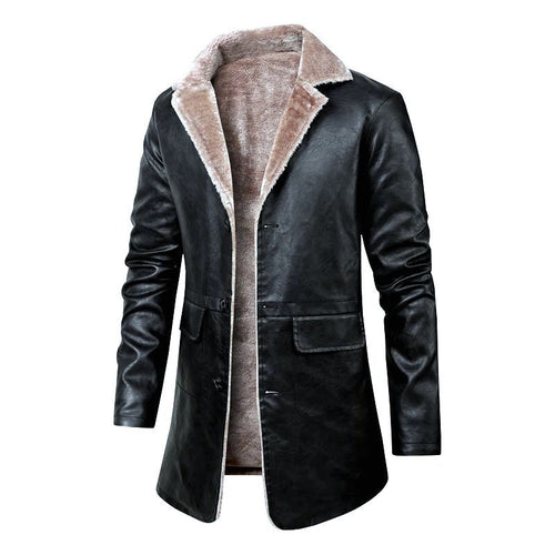 Herren Elegante Lederjacke mit Warmfutter Echo Archiv