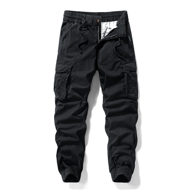 Herren Funktionale Cargo-Jogginghose mit ergonomischen Knieabnähern, Kordelbund und großvolumigen Klappentaschen Echo Archiv