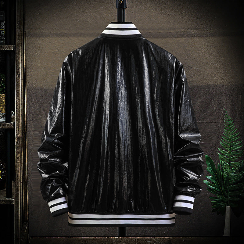 Herren Modische Übergangsjacke mit hochglänzendem Obermaterial Echo Archiv