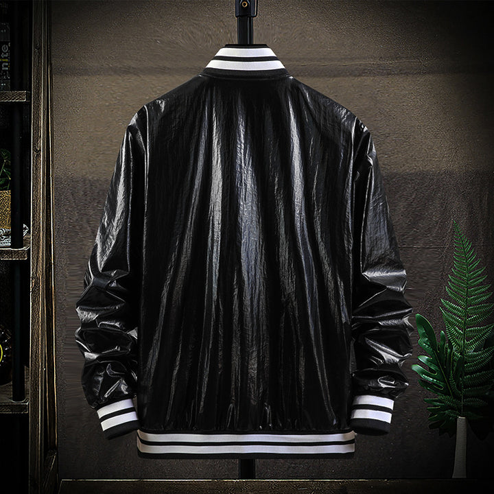 Herren Modische Übergangsjacke mit hochglänzendem Obermaterial Echo Archiv