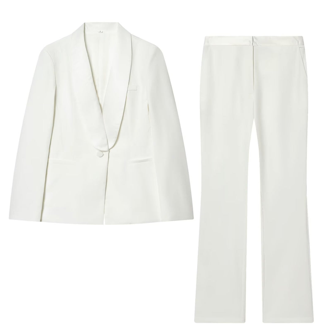 Damen Smoking-Blazer mit Schalkragen und Ein-Knopf-Verschluss Echo Archiv