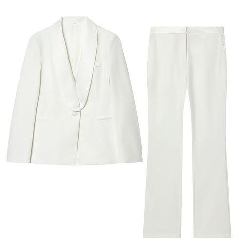 Damen Smoking-Blazer mit Schalkragen und Ein-Knopf-Verschluss Echo Archiv