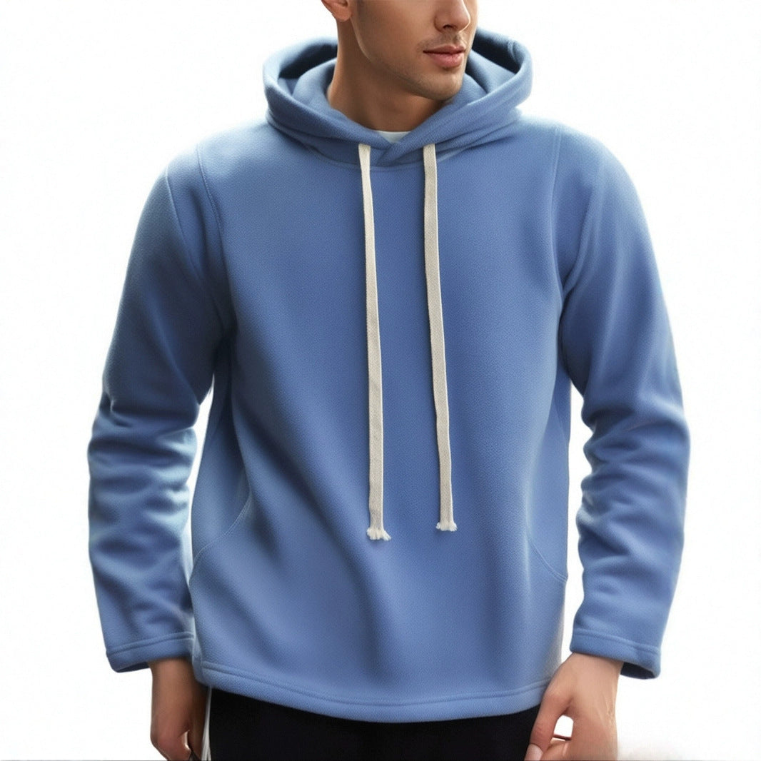 Herren Fleece Kapuzenpullover mit modischem Schnitt und seitlichen Reißverschlüssen Echoarchiv