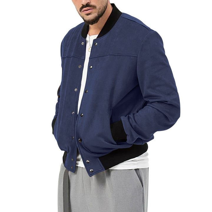 Herren modische Bomberjacke mit eleganten Details und praktischen Taschen Echoarchiv