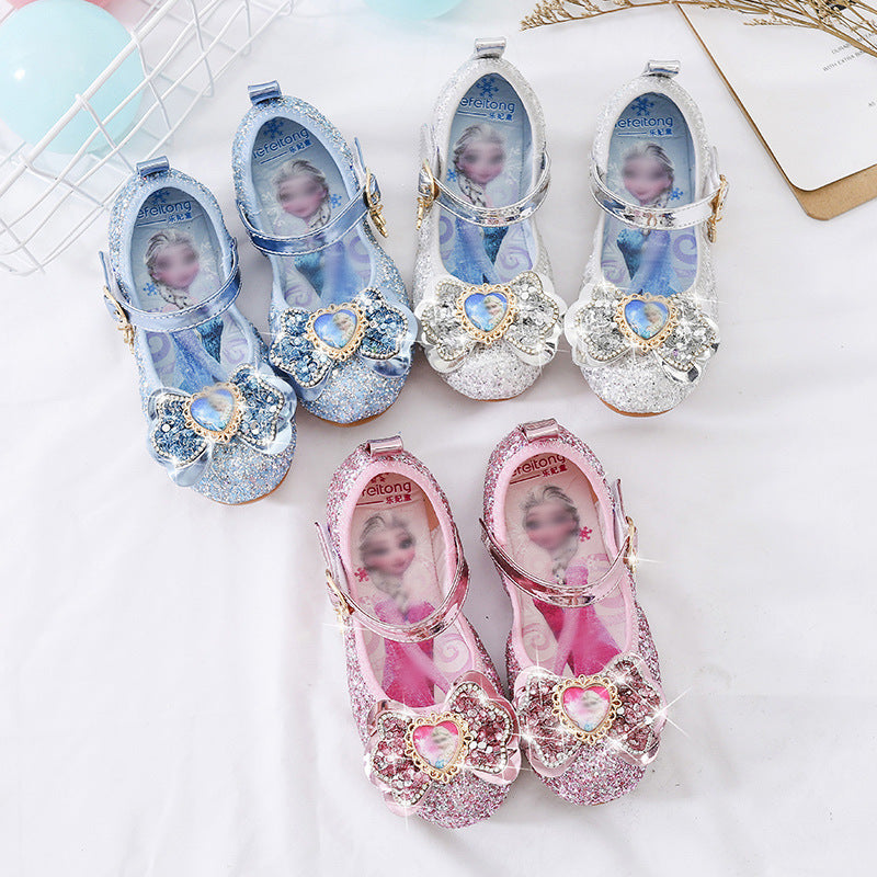 Mädchen Glitzernde Ballerina-Schuhe mit Herzdetaillierung Echo Archiv