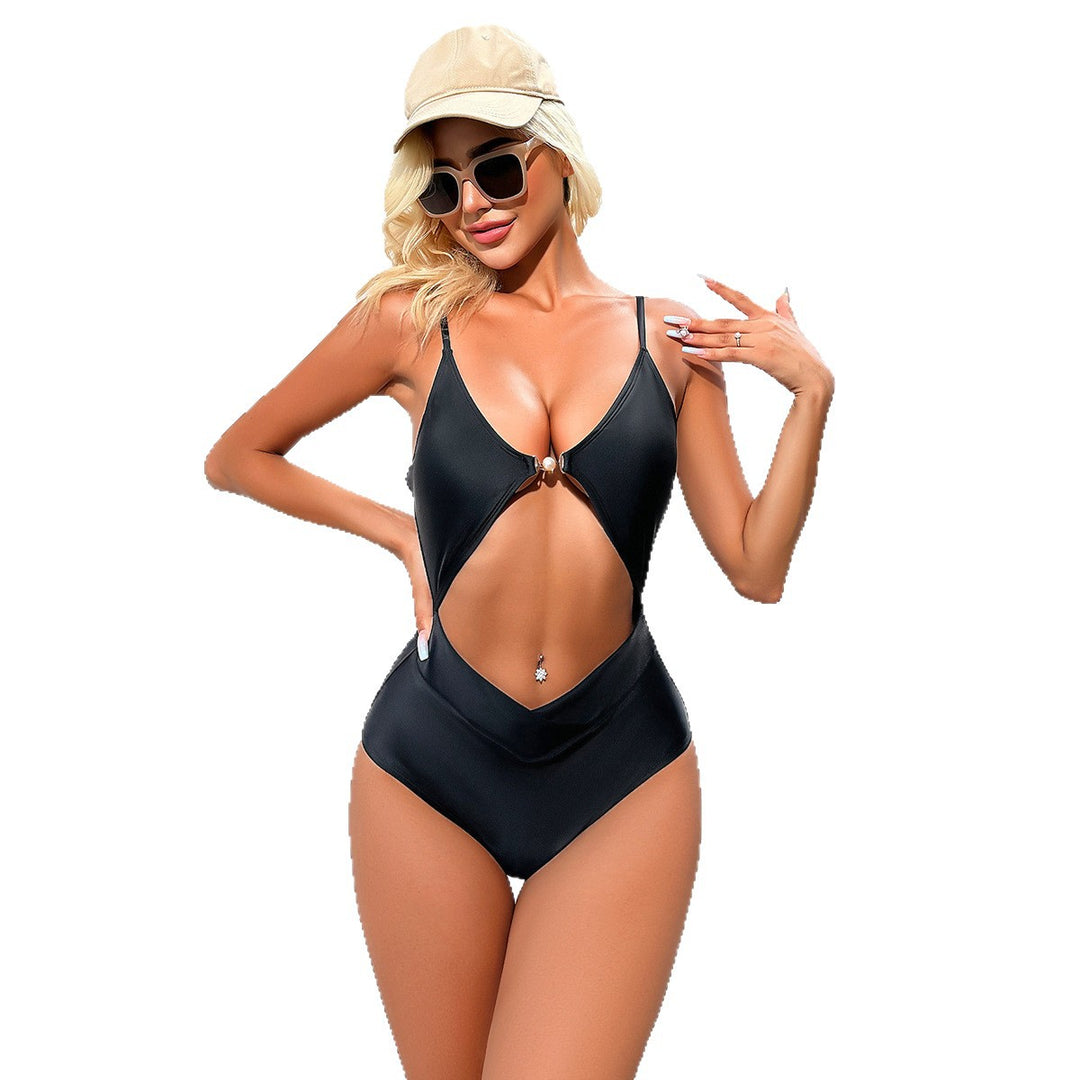 Damen Eleganter Monokini mit Cut-Outs und Ring-Detail Echo Archiv