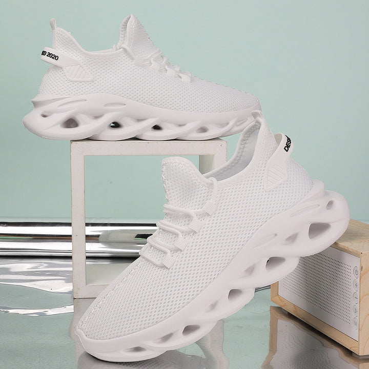 Unisex innovative Mesh‑Runner mit belüfteter Wabenstruktur, skulpturierter Hohlkern‑Plateausohle und sockenähnlichem Schaft – Norré