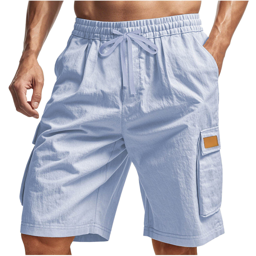 Herren praktische Cargo-Shorts mit elastischem Bund und seitlichen Taschen Echoarchiv