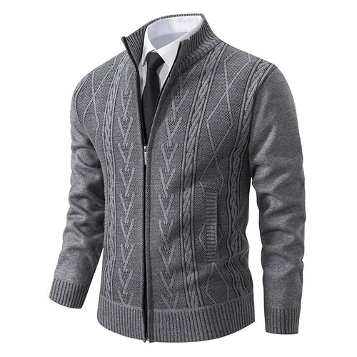 Herren Strickjacke mit strukturierter Webung Echoarchiv