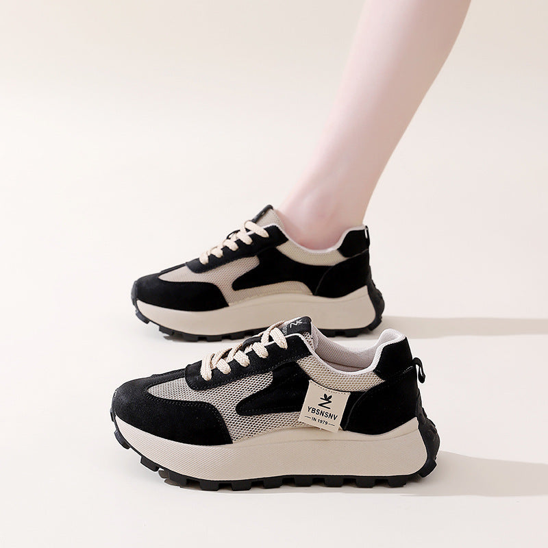 Damen Sportliche Sneaker mit atmungsaktiven Mesh-Einsätzen und dämpfender Sohle Echo Archiv