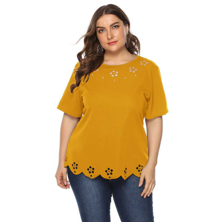 Damen elegantes Oberteil mit dekorativen Blumenstickereien Echo Archiv