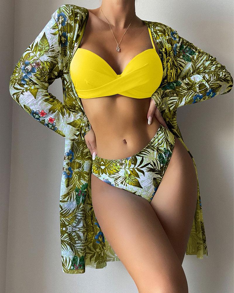 Damen Strandcover-Up mit floralem Muster Echo Archiv