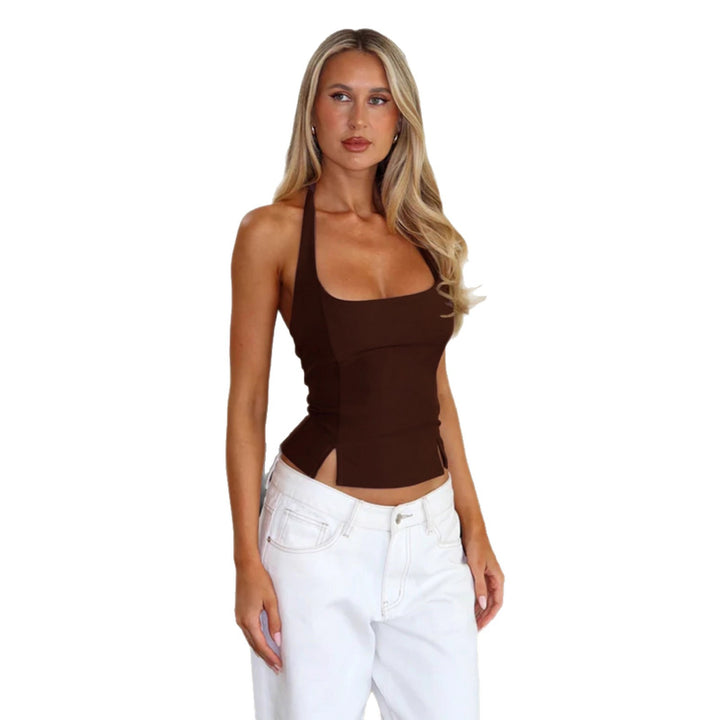 Damen Tanktop mit Ausschnitten Echo Archiv