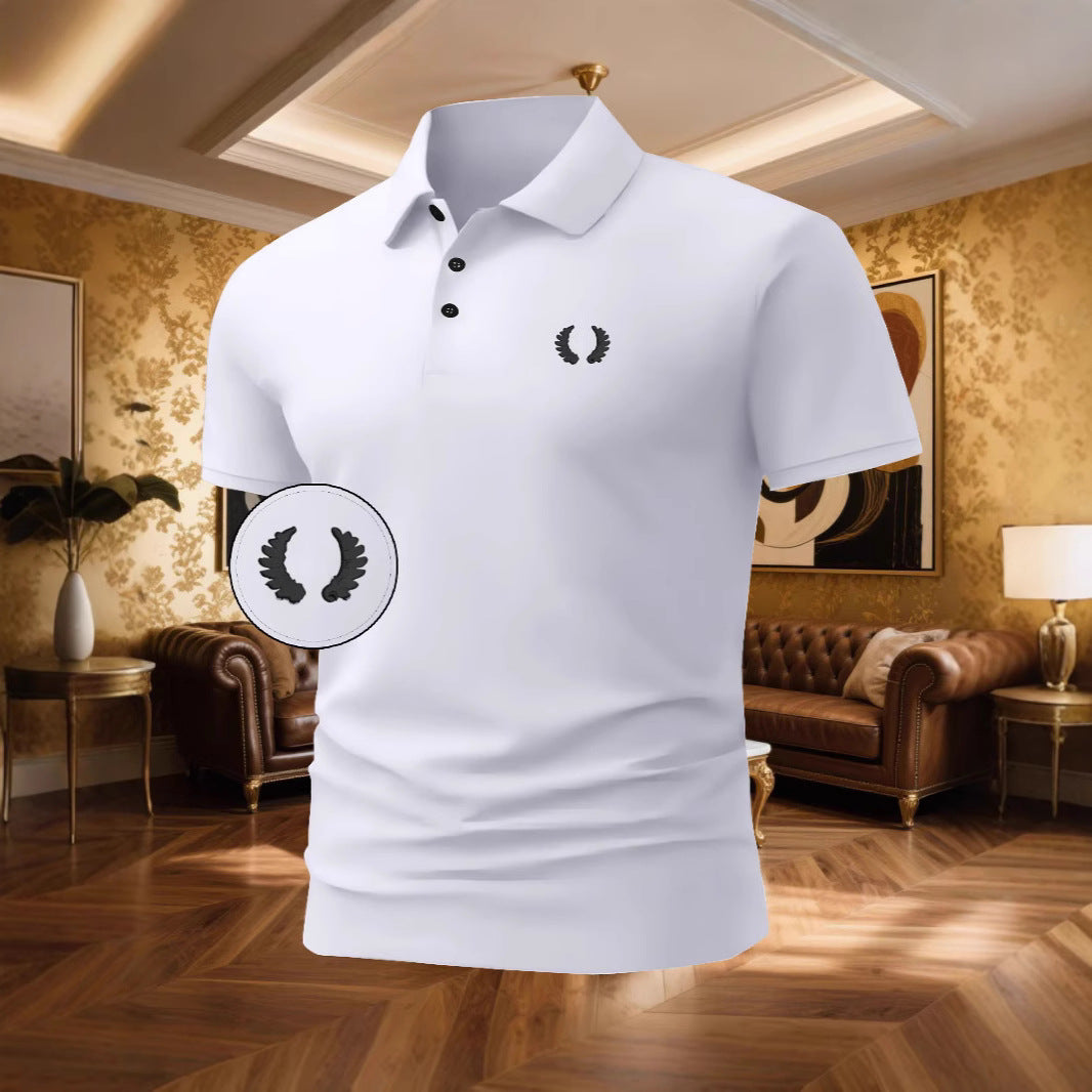 Herren Poloshirt mit klassischem Design und atmungsaktivem Stoff Echoarchiv