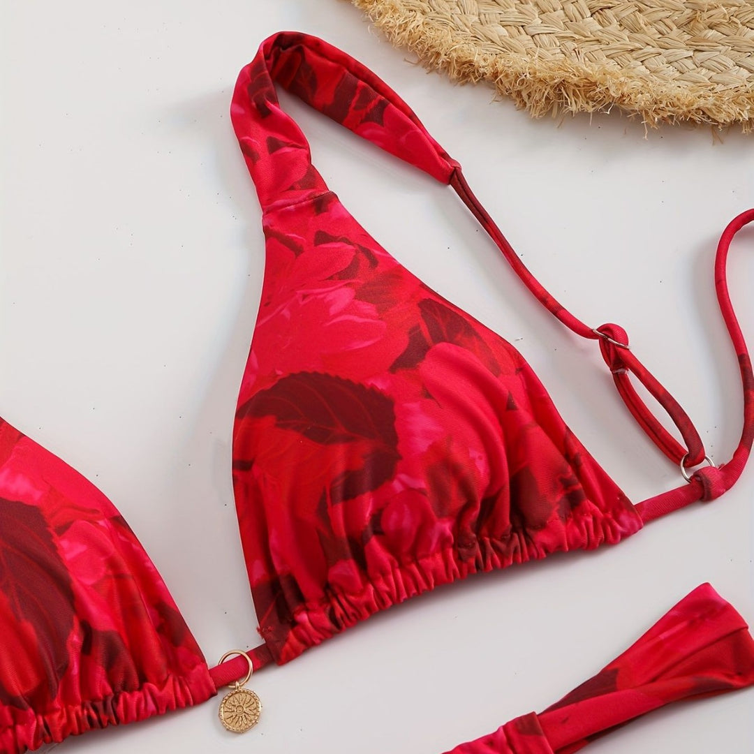 Damen Triangel-Bikini mit komfortablen verstellbaren Trägern Echo Archiv