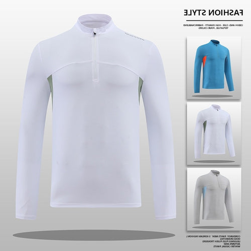 Herren Funktions-Thermoshirt mit Stehkragen und Reißverschluss Echoarchiv