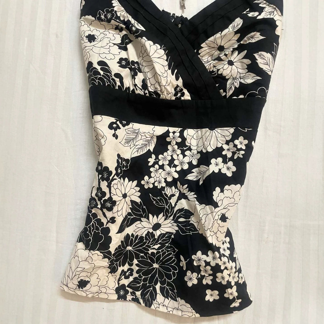 Damen elegantes Haltertop mit floralem Design Echo Archiv