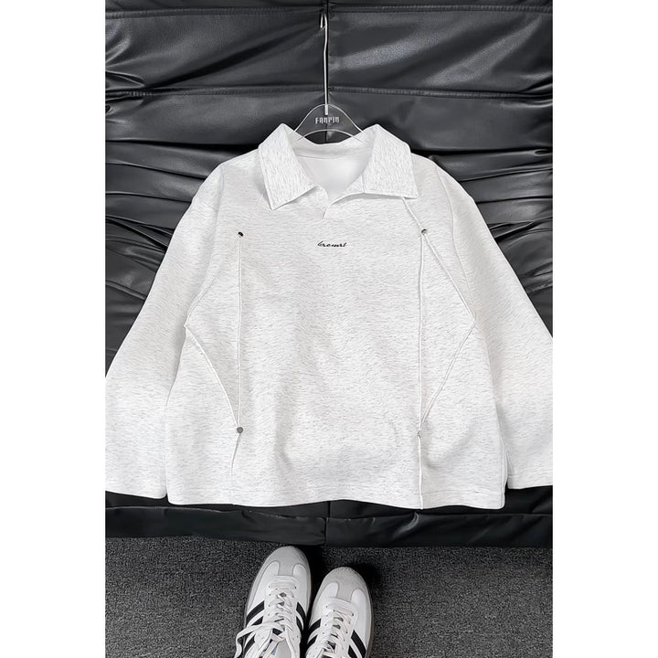 Damen Modischer Oversized Pullover mit Stehkragen Echo Archiv