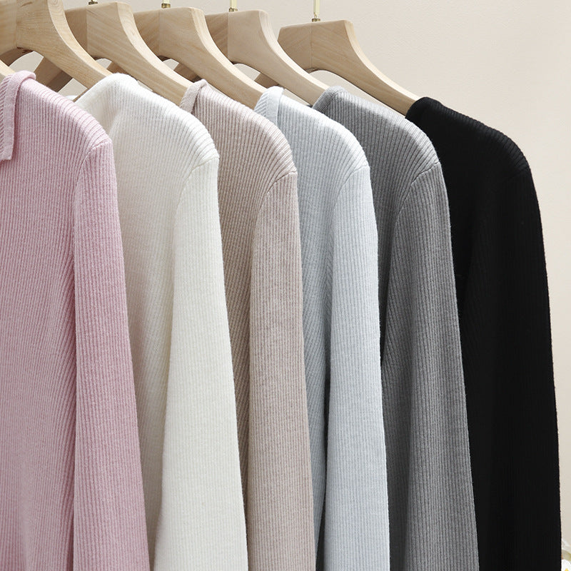 Damen Leichter Feinstrick-Cardigan mit offenem Hemdkragen und schimmernder Knopfleiste Echo Archiv