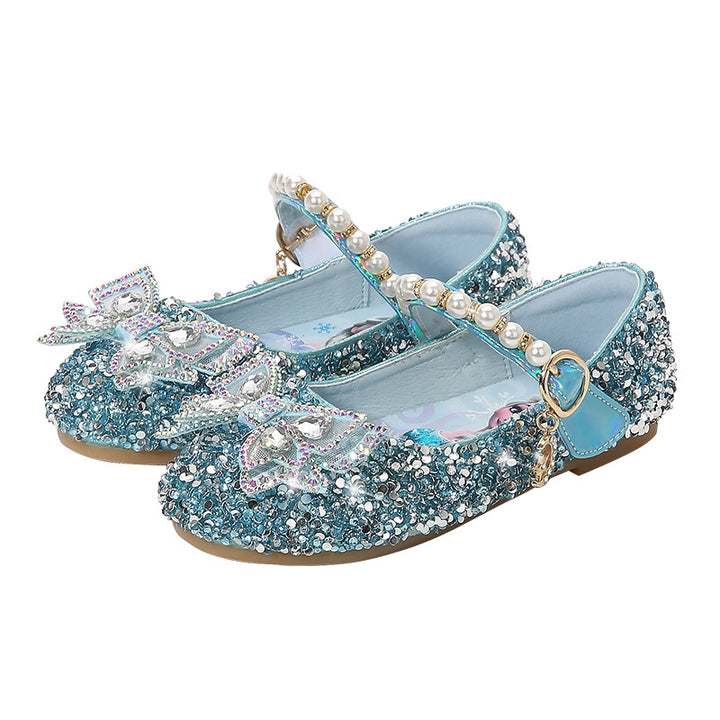 Mädchen Glitzernde Ballerinas mit Perlenakzent Echo Archiv
