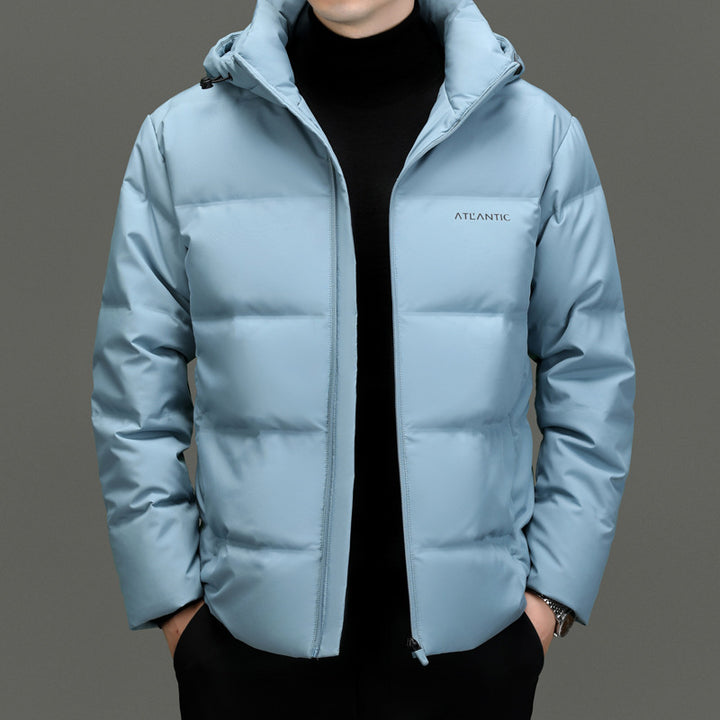 Herren warme Steppjacke mit praktischer Kapuze und innovativer Isolierung Echoarchiv