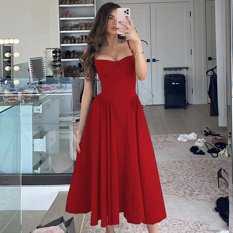 Damen Maxi-Kleid mit elegantem Bustier-Oberteil und fließendem Rock Echo Archiv