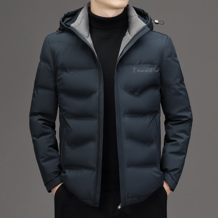 Herren Steppjacke mit Kapuze und schlanker Thermofütterung – Marzano