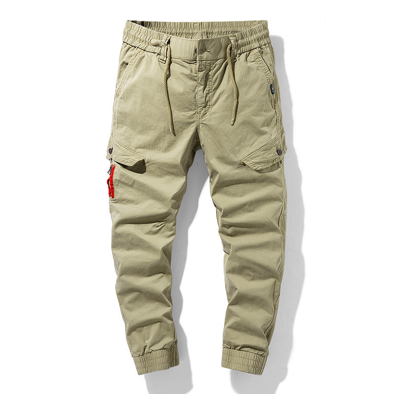 Herren Military-Influenced Cargo-Jogger mit elastischem Komfortbund und Kontrast-Zipper Echo Archiv