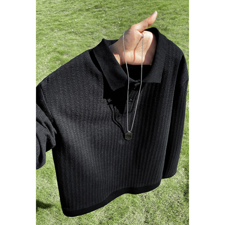 Damen Modisches Oversized Poloshirt mit strukturiertem Design Echo Archiv