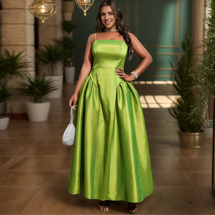 Damen Elegantes A-Linien Maxikleid mit großzügigem Rock Echo Archiv