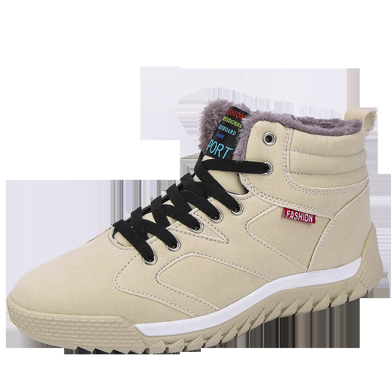 Damen Gefütterte High-Top Winter-Sneaker mit Teddyfutter, gepolstertem Schaft und griffiger Profilsohle Echo Archiv