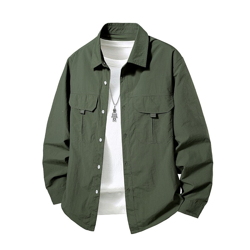 Herren Lässige Hemdjacke Echo Archiv