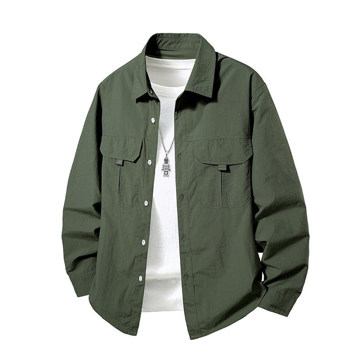 Herren Lässige Hemdjacke Echo Archiv