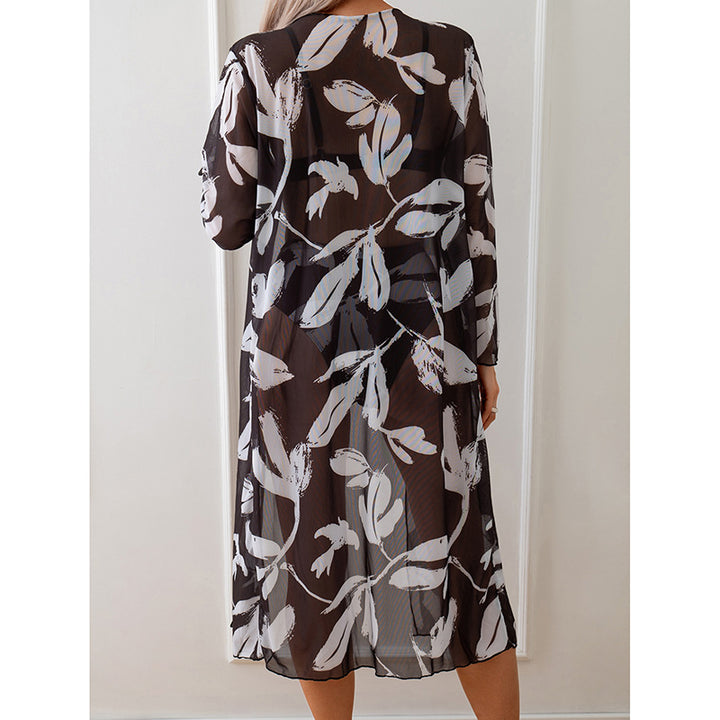 Damen Badecover-Up mit elegantem Grafikkleidungsdesign Echo Archiv