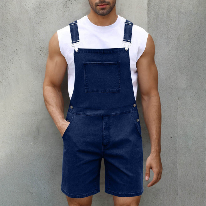 Herren Lässige Denim-Latzhose Echoarchiv