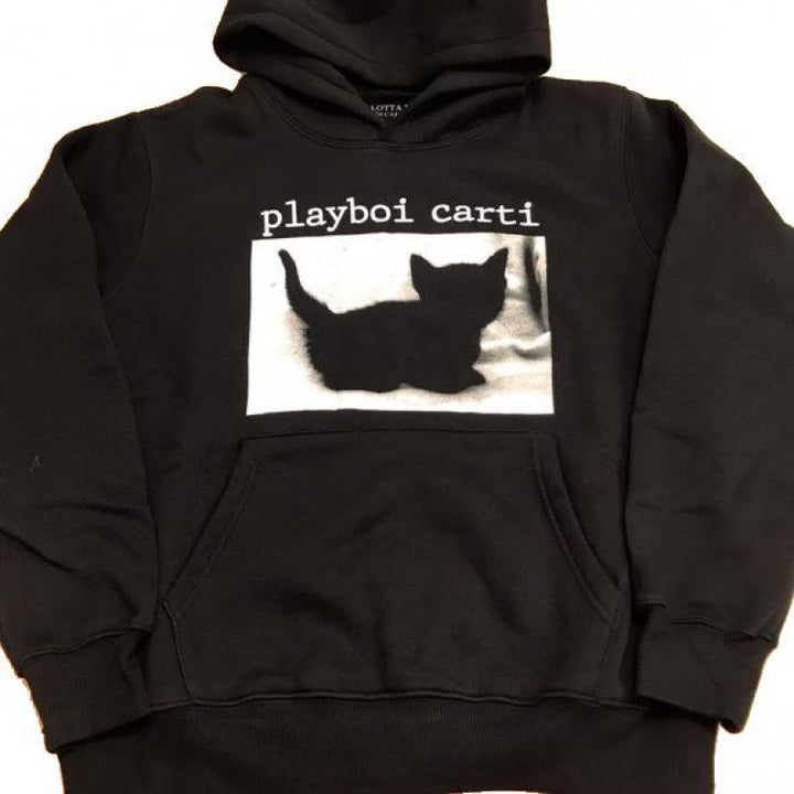 Unisex nan Kapuzensweatshirt mit Used-Frontdruck und Kängurutasche Echo Archiv