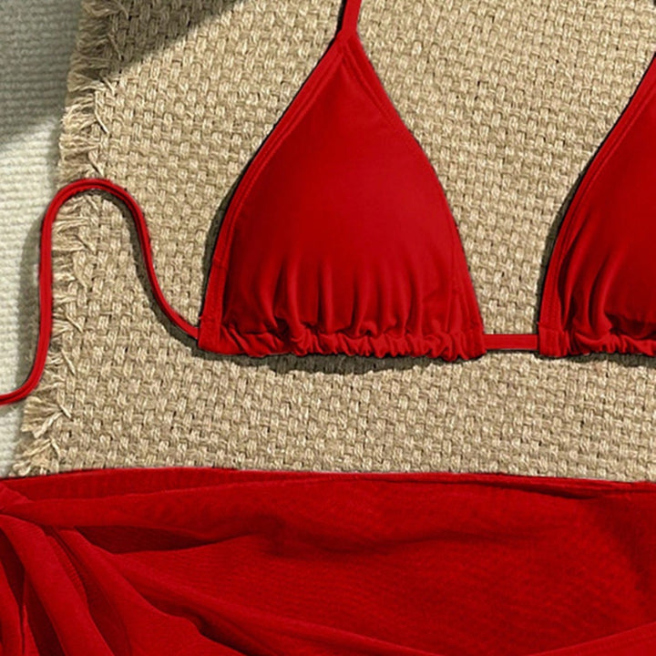 Damen Triangel-Bikini mit Wickeltuch und verstellbaren Trägern Echo Archiv