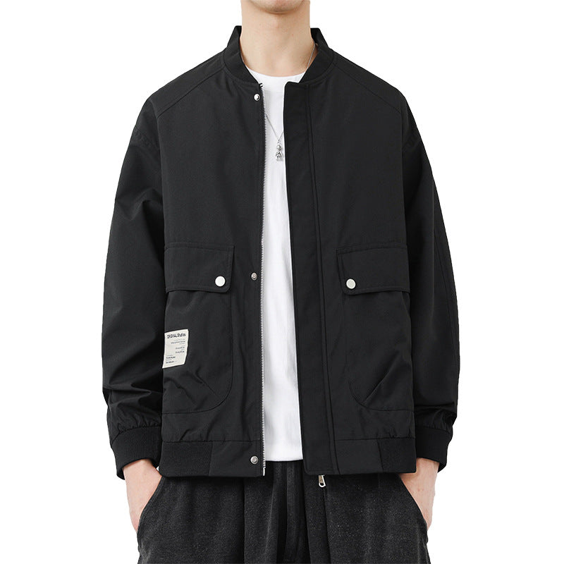 Herren Moderne Utilityjacke mit Stehkragen Echo Archiv